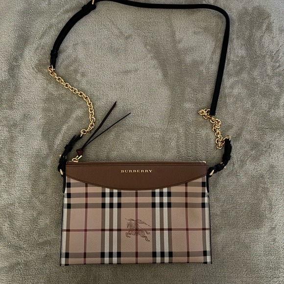 Burberry Hymarket Harris Crossbody Bag - Picture 9 of 14